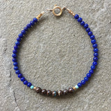 Mix & Match Stacking Bracelet 3: Lapis Lazuli & Boulder Opal