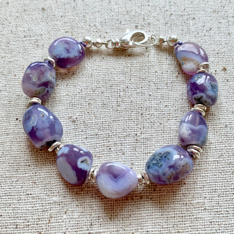 Terra Bracelet - First Rodeo (purple Chalcedony)