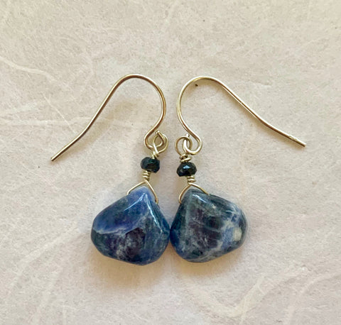 Matte - Stone Washed Earrings (sodalite)