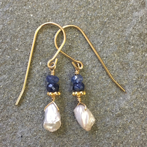 Gems - Petals: Larkspur Blue (sapphire & pearl)