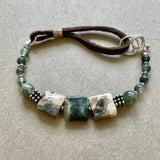 Leather & Suede - Ocean Jasper