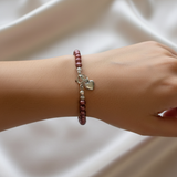 Sweetheart Bracelet - Pink Pearls