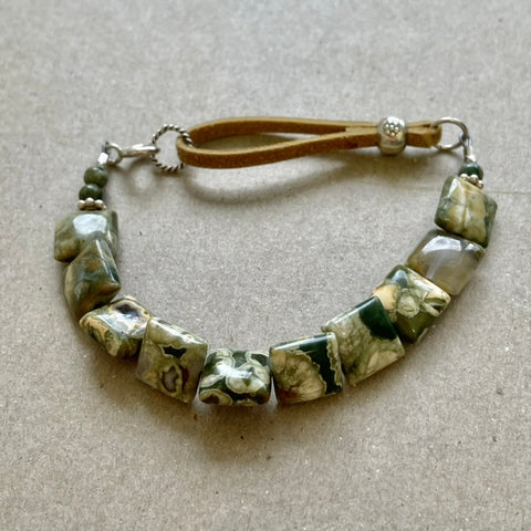 Leather & Suede - Rainforest Jasper