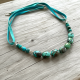 Luck, Peace & Protection - Turquoise & Turquoise Suede