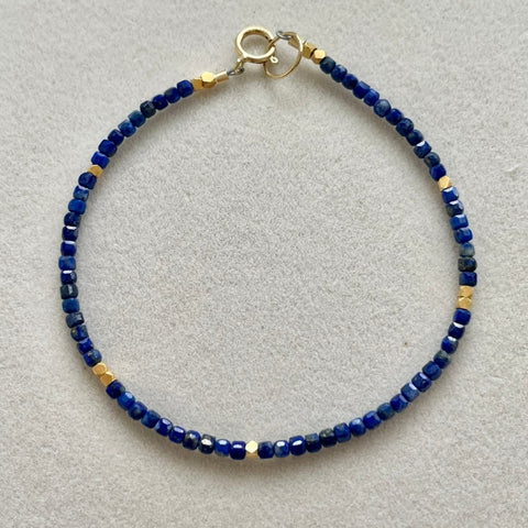 Stacking Bracelet Cubes - Lapis Lazuli