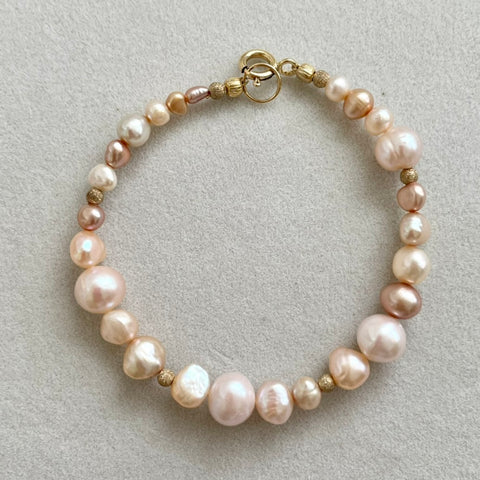 Swirls - Peachy Pink Pearls