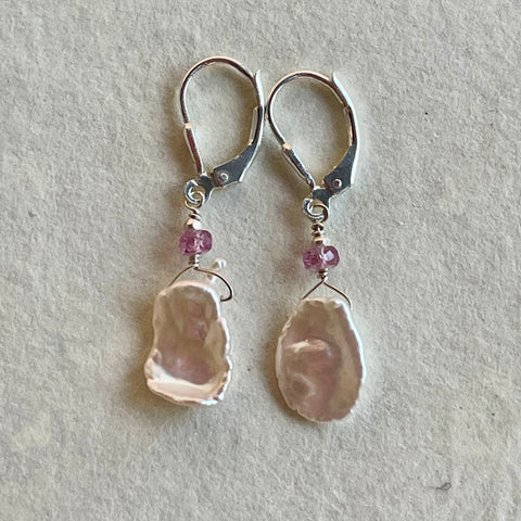 Floating on Air - Keshi Pearl & Pink Sapphire