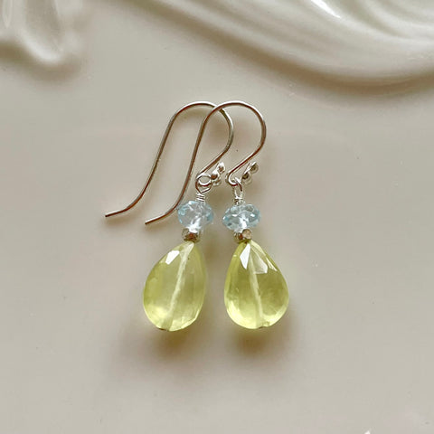 Lemondrops - Aquamarine & Cape Emerald