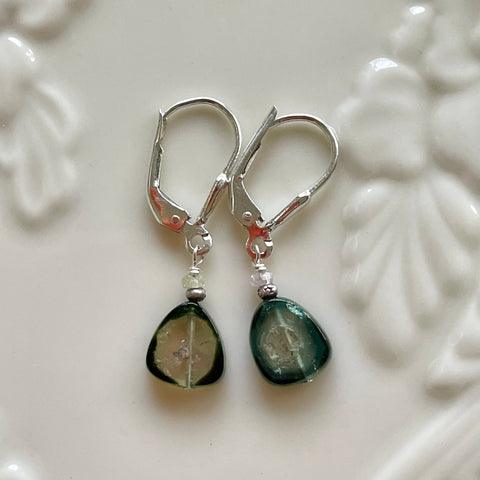 Watermelon Tourmaline - Dark Green windows
