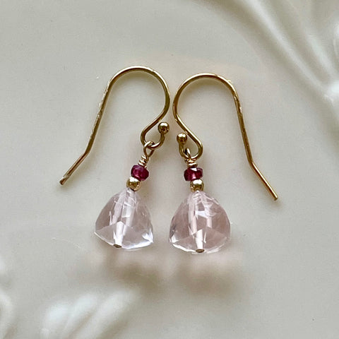 Fairy Rose - Rose Quartz - Gold