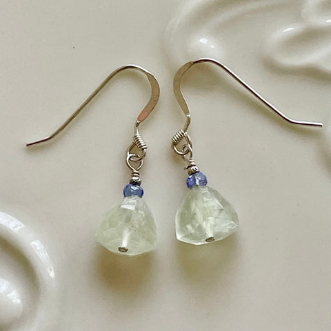 Drop of Dew - Prehnite & Tanzanite