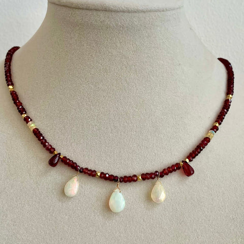 Merlot & Behold - Garnet and Opal