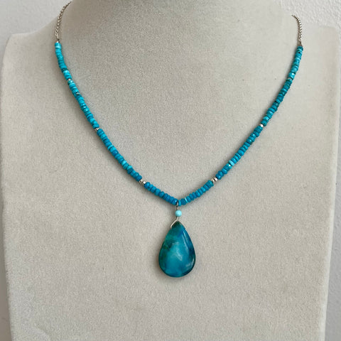 Deep Seas - Turquoise & Opalina