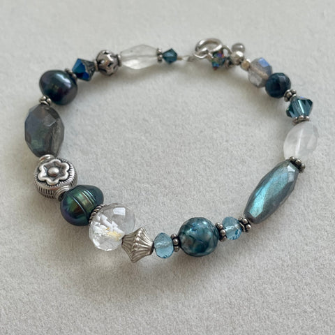 Serendipity: Moonshine - Labradorite & Pearls