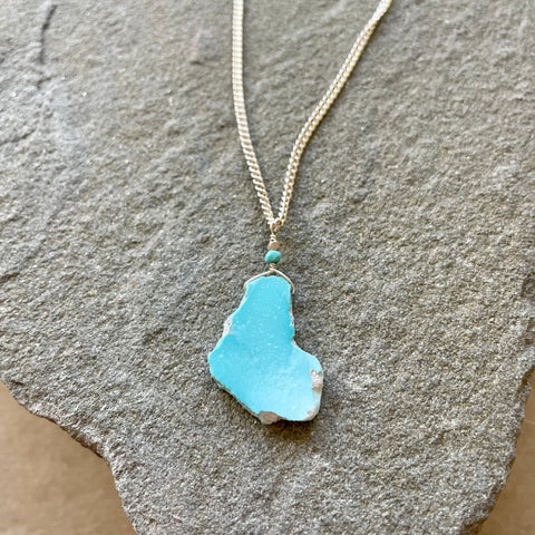 In the Rough (Silver with Turquoise)