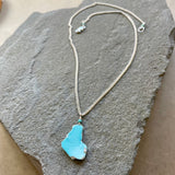 In the Rough (Silver with Turquoise)