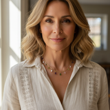 Just in Time for Mardi Gras - Amethyst, Green Garnet & Pearl