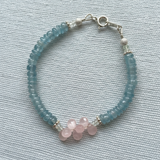 Pink Petals - Kyanite & Rose Quartz