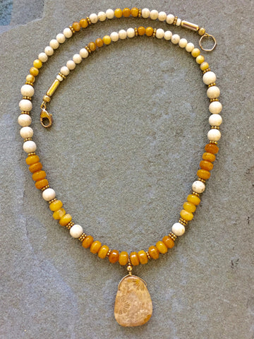One of a Kind - Desert Marigold (Fossil Stone)