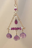 Flying Trapeze: Lilac Season (amethyst & pink tourmaline)