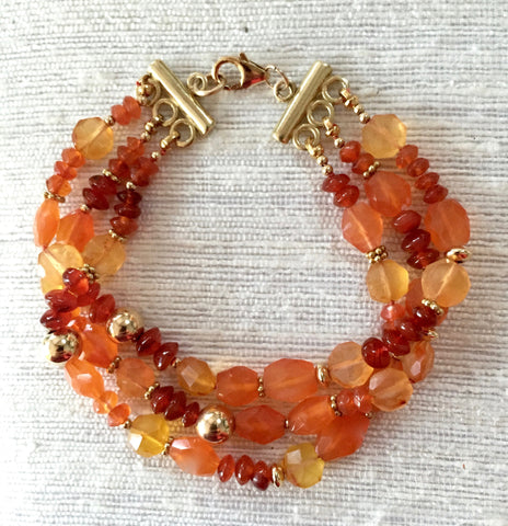 Sadie Bracelet - Caliente (carnelian)