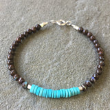 Mix & Match Stacking Bracelet 3: Boulder Opal & Turquoise