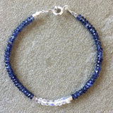 Mix & Match Stacking Bracelet 2: Kyanite & Moonstone