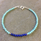 Mix & Match Stacking Bracelet 3: Lapis Lazuli & Turquoise