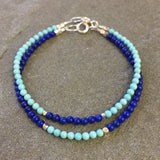 Mix & Match Stacking Bracelet 3: Lapis Lazuli & Turquoise