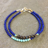 Mix & Match Stacking Bracelet 3: Lapis Lazuli & Boulder Opal