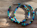 Terra Bracelet  - Southwest Mix (turquoise, lapis lazuli)