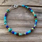 Terra Bracelet  - Southwest Mix (turquoise, lapis lazuli)