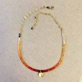 Collar Necklace - Hot Enough? (Fire opal)