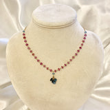 Last Light (rubies & London blue topaz)