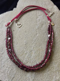 Suede/Leather - Third Time is a Charm (garnet)