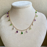 Just in Time for Mardi Gras (amethyst, garnet & pearl)