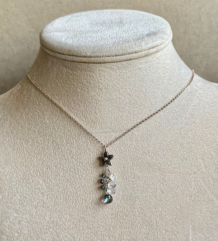 Gem Sparkler - Midnight Moonlight (white and Mystic topaz & marcasite)