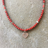 Collar Necklace Matte - Steadfast (red jasper)