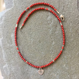 Collar Necklace Matte - Steadfast (red jasper)