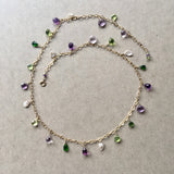 Just in Time for Mardi Gras (amethyst, garnet & pearl)