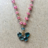 Last Light (rubies & London blue topaz)