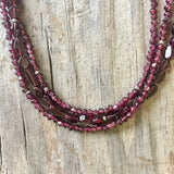 Suede/Leather - Third Time is a Charm (garnet)