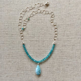 Caribbean Dreaming (Larimar & apatite)