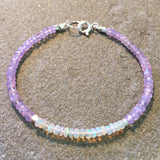 Mix & Match Stacking Bracelet 1: Opal & Lilac Quartz