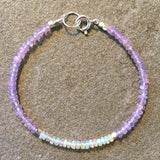 Mix & Match Stacking Bracelet 1: Opal & Lilac Quartz