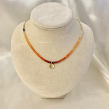 Collar Necklace - Hot Enough? (Fire opal)