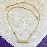 Gem Sparkler - On Ice (druzy & Madagascar sapphires)