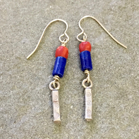Matte - July Spirit (lapis lazuli & red coral)