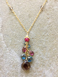 Just Topaz the Time (London blue and pink topaz & smoky quartz)