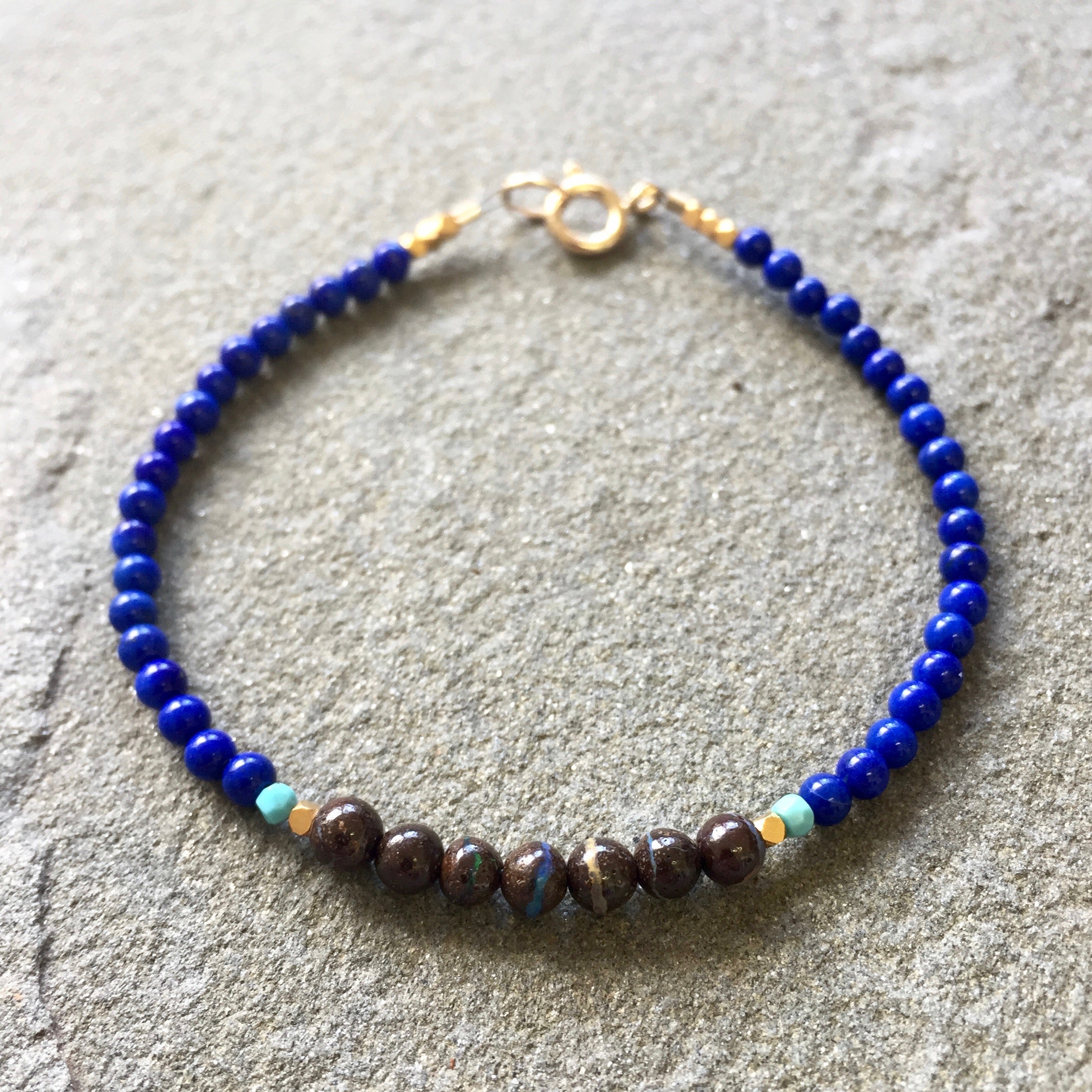[Haleine] llic Multi-Blue Pearl Bracelet★男女共用 Mix & Match Stacking Bracelets – Blue Chick Jewelry